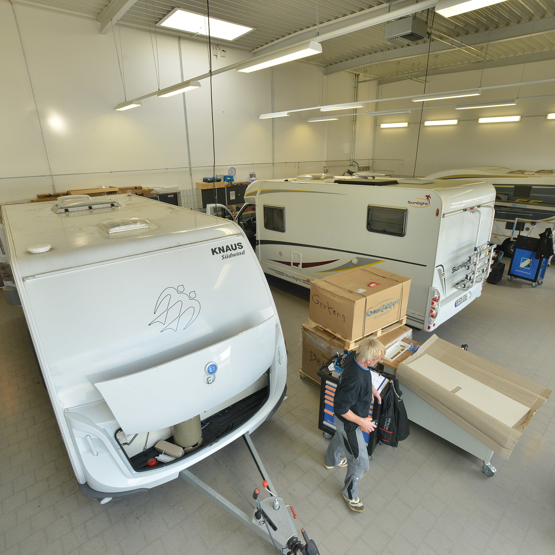 Werkstatt-Service Wohnmobile und Wohnwagen bei Südsee-Caravans