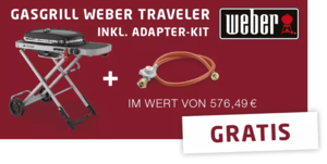 Weber Traveler Gasgrill GRATIS
